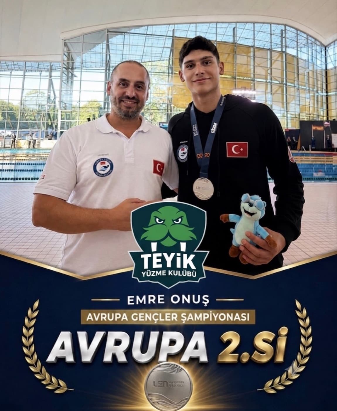 Emre Onuş Avrupa Gençler ikincisi