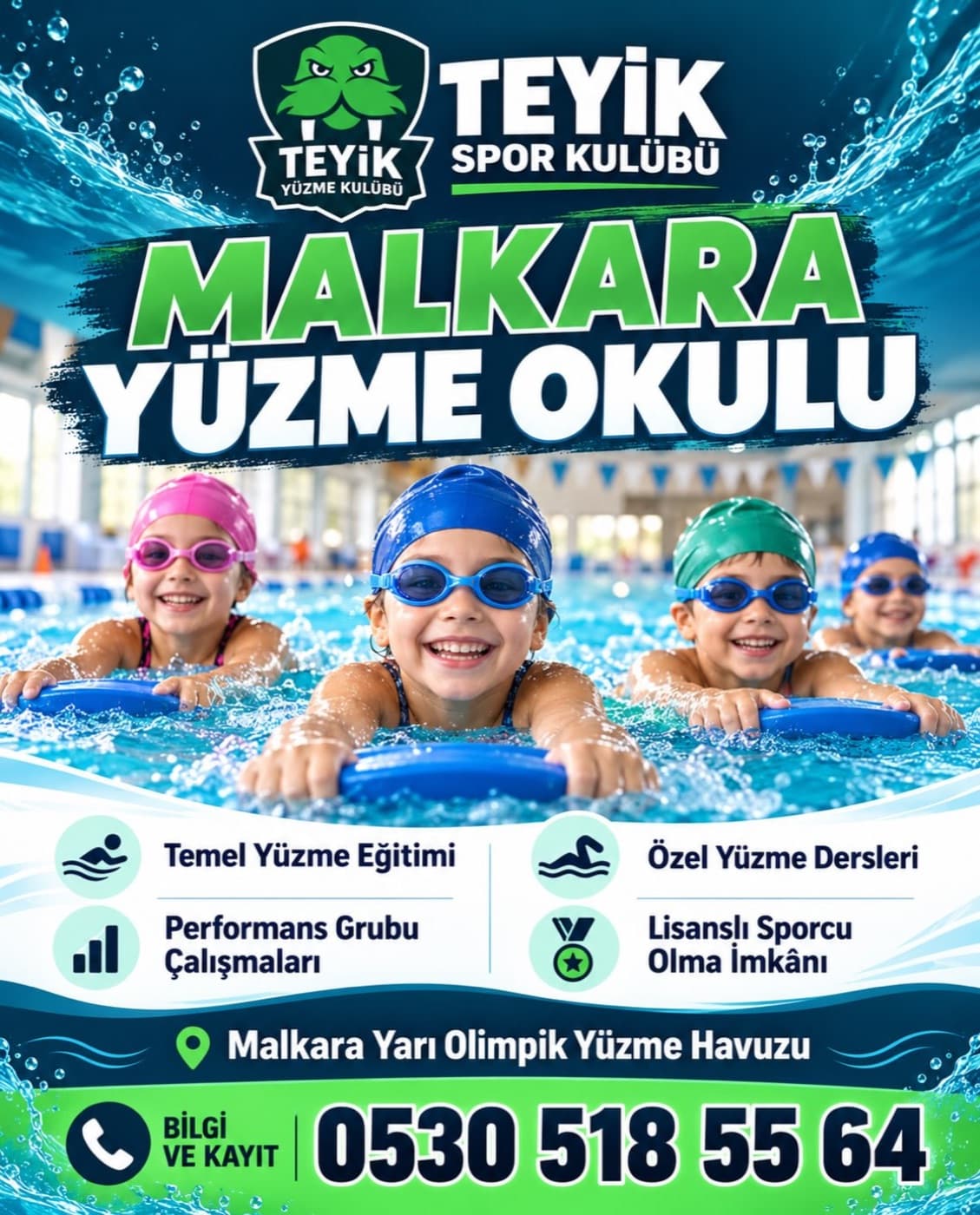 Malkara Yüzme Okulu kayıtları devam ediyor